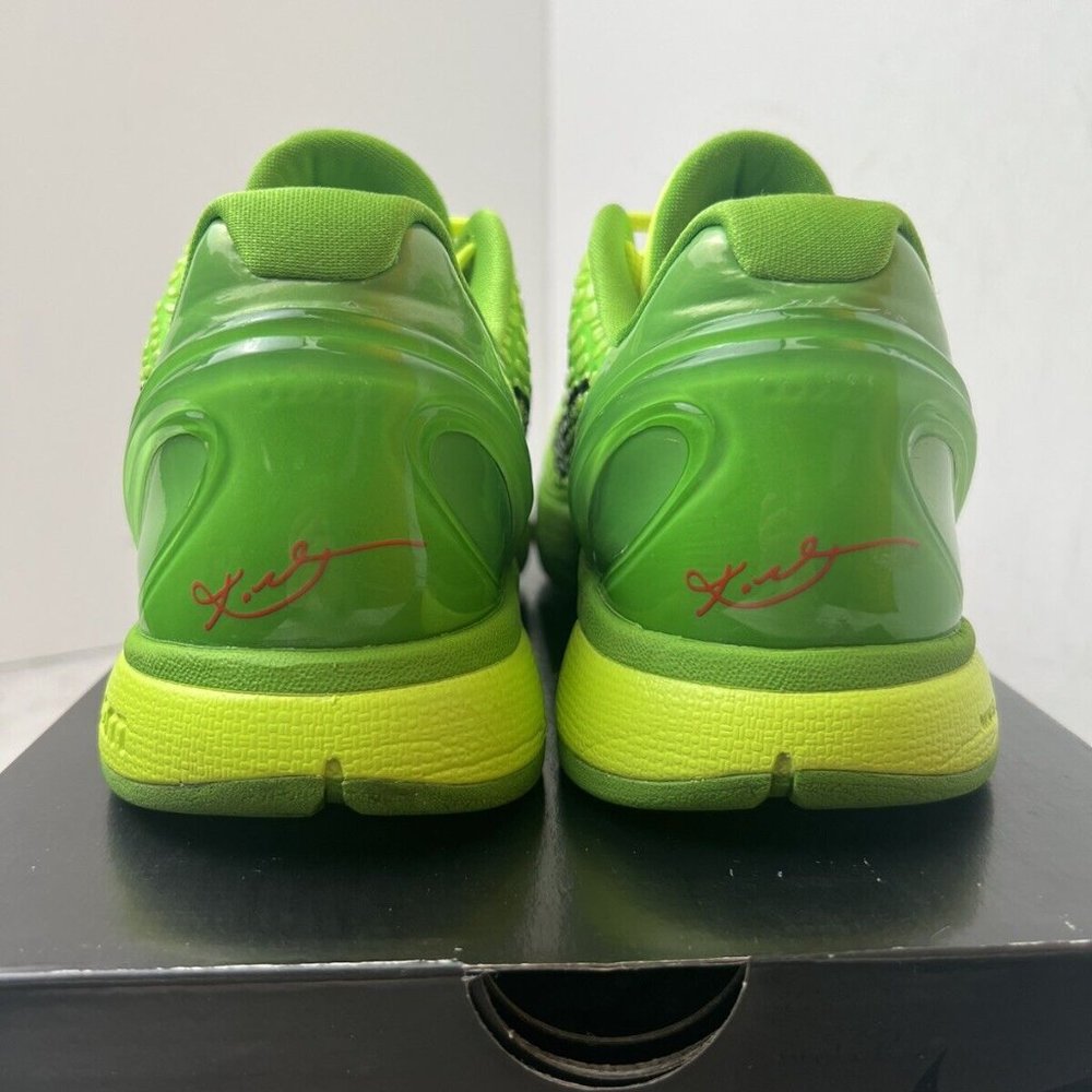 Nike Kobe 6 Protro Grinch 2020 size 10 CW2190-300 OG VI Green Retro - Picture 4 of 9